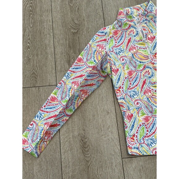 IBKUL Women's Long Sleeve Paisley Top - Multicolor - Picture 2 of 10